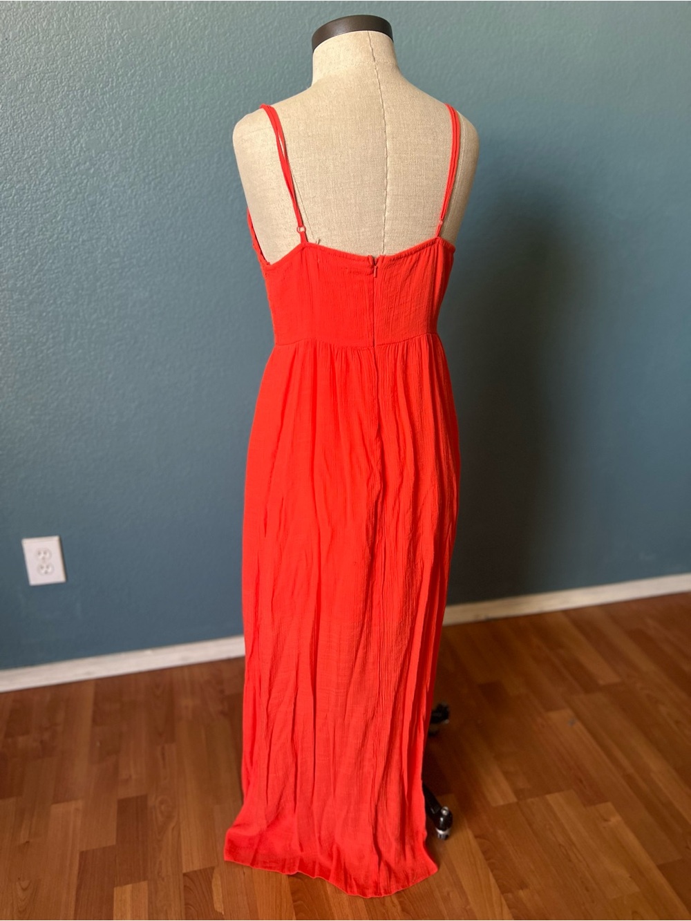 Poetry coral pink Crochet-Bodice summer Maxi Dress - Picture 7 of 9